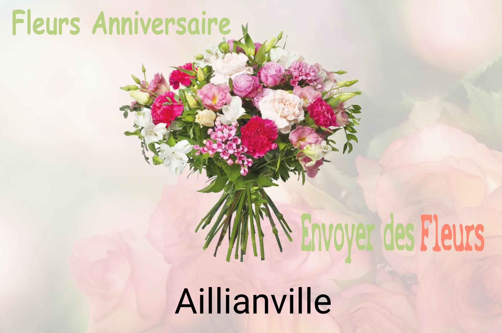 Bouquet de fleurs d’anniversaire livré à Aillianville