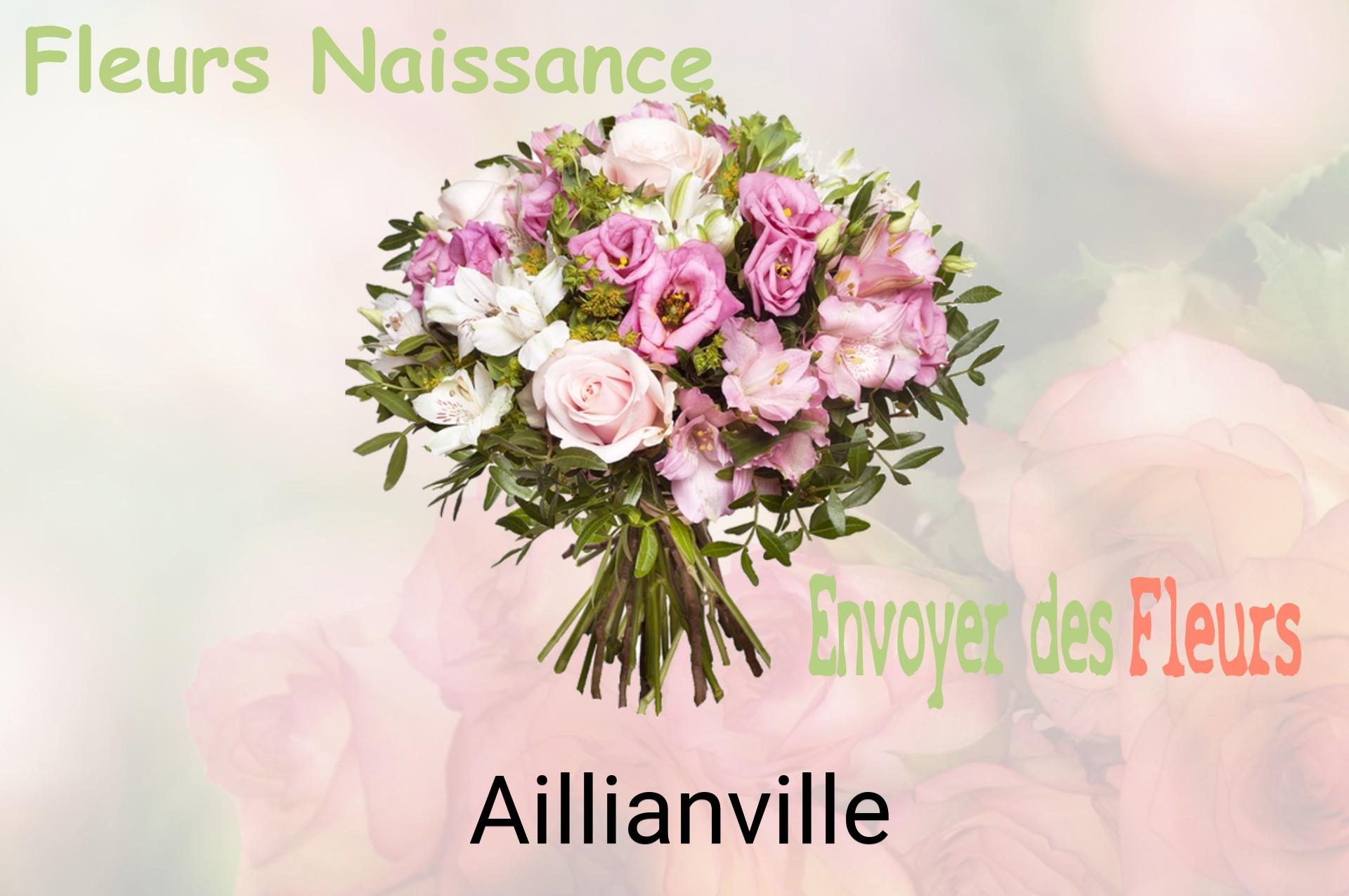 Bouquet de fleurs de naissance livré à Aillianville